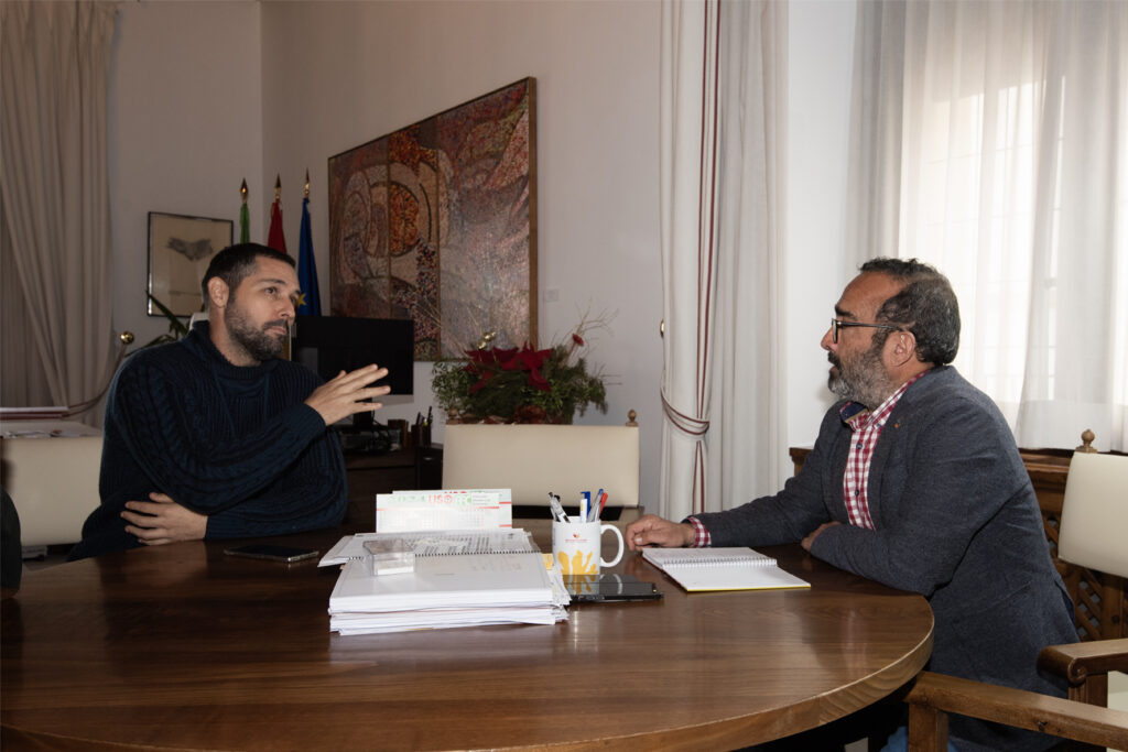 El presidente recibe al decano