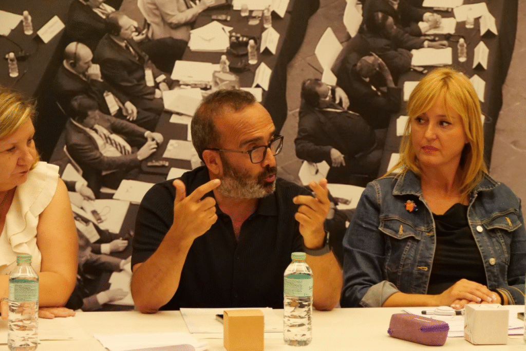 El presidente de la Diputación de Cáceres en su intervención