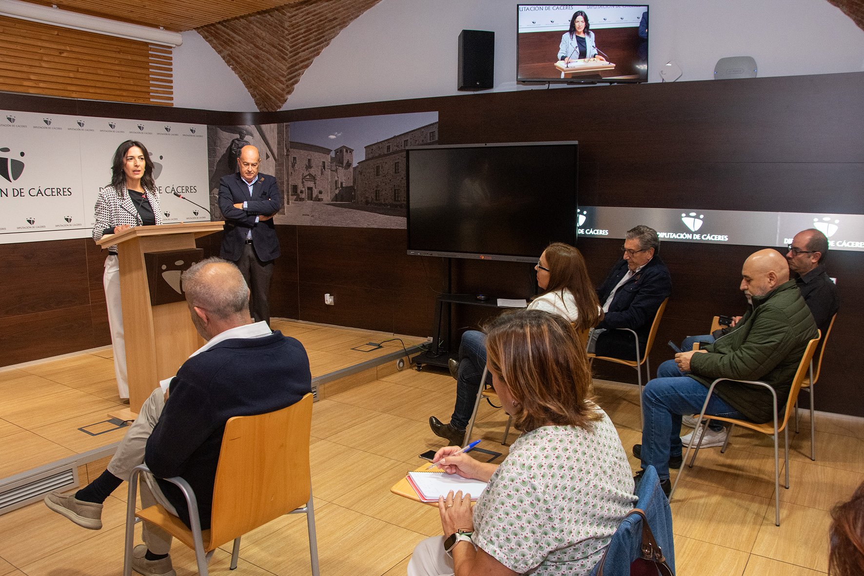 Momento de la rueda de prensa