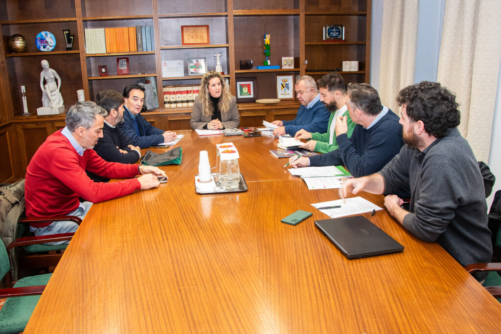 Un momento de la reunión de la diputada con los representantes de las oficinas técnicas de Accesiibilidad