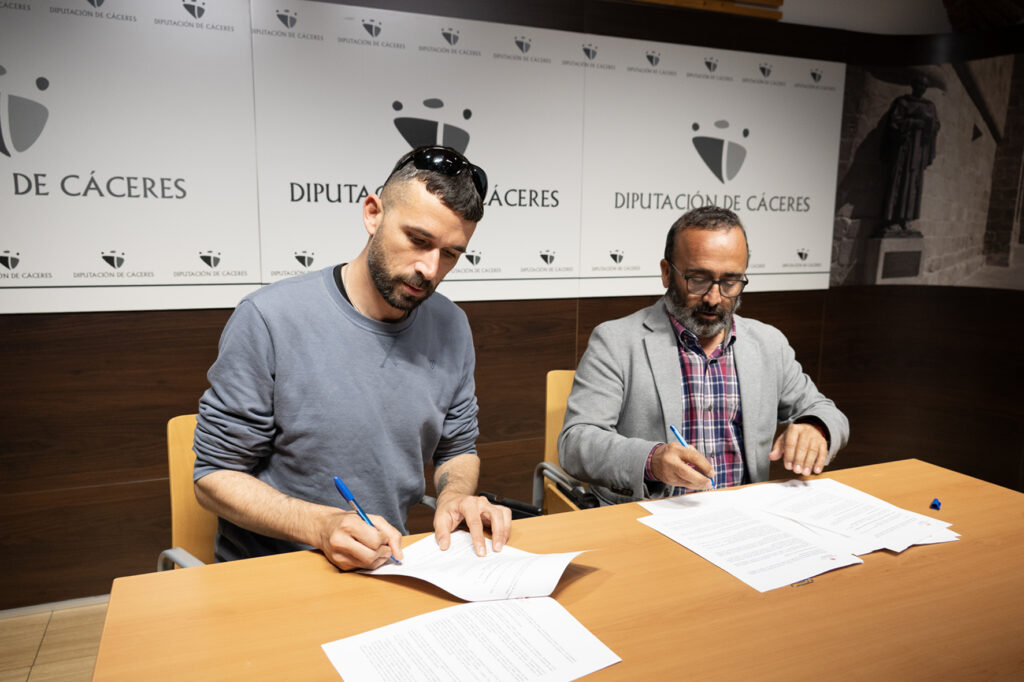 El presidente de la Diputación provincial y Sergio Gómez