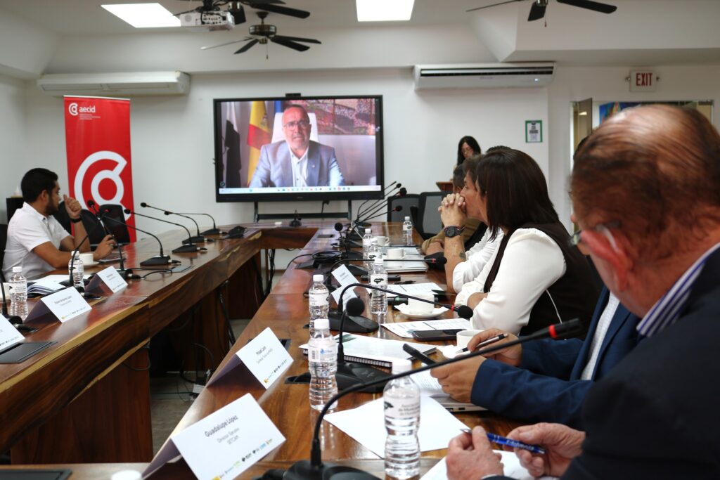 El presidente de Diputación durante su intervención