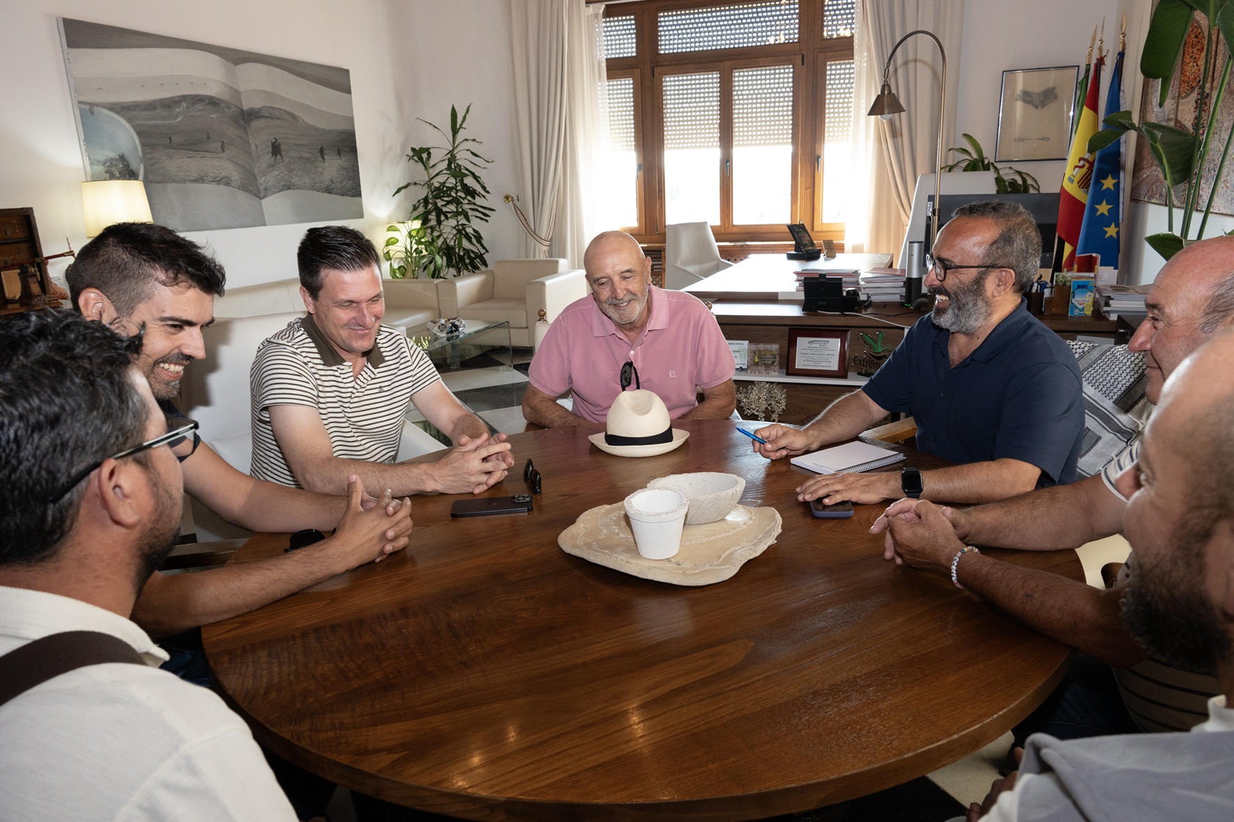 Representantes de la cooperativa de