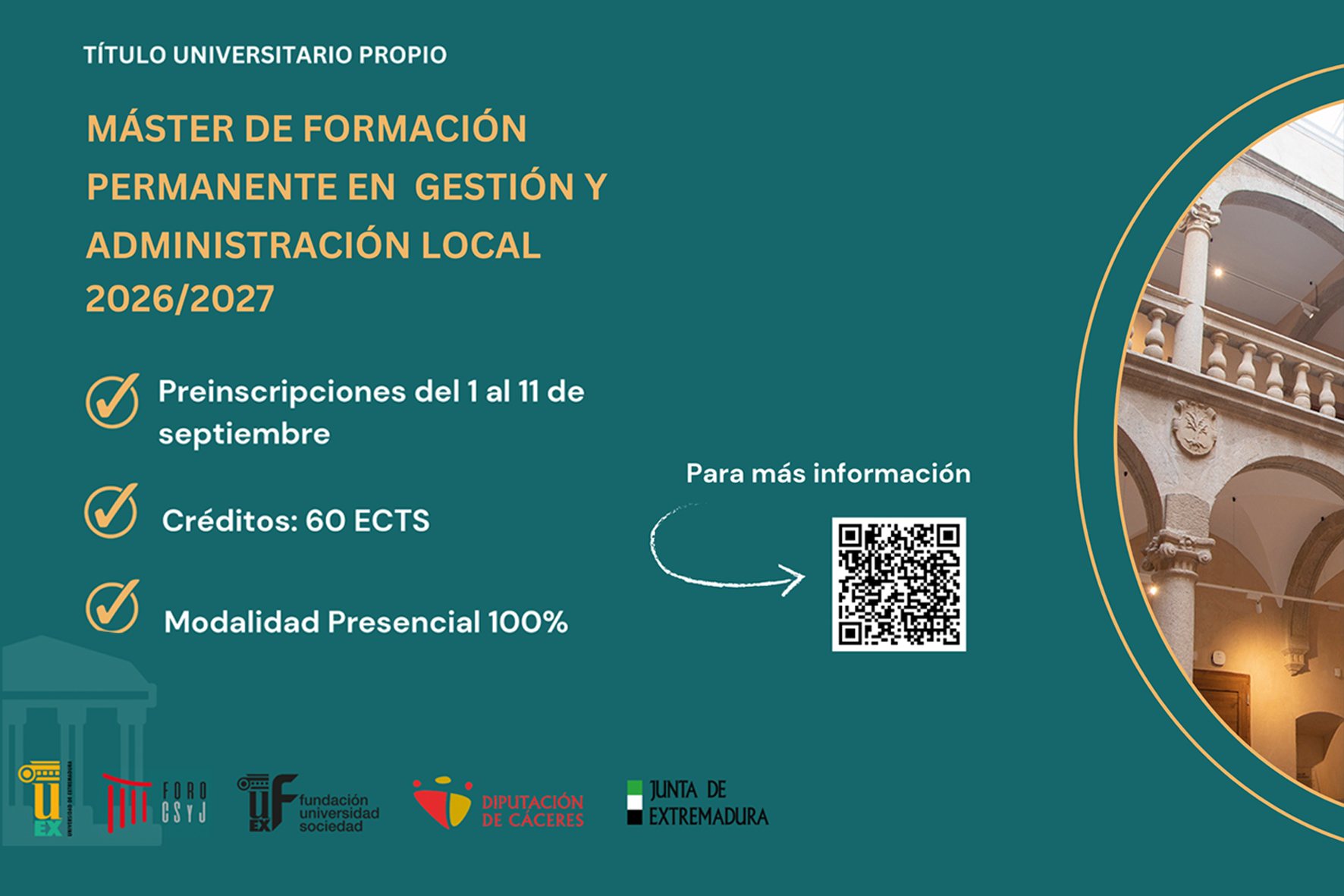 • La formación se desarrollará